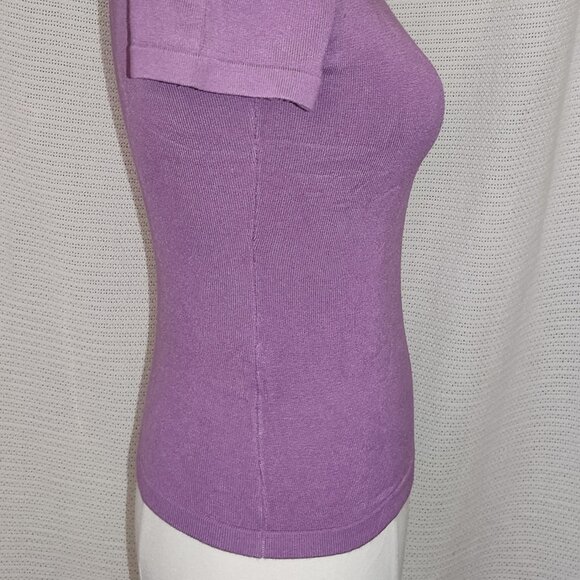 bebe | short sleeve knit top | Size Medium - Picture 15 of 16
